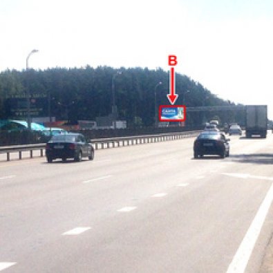 Сторона В - МКАД, км 53+300 (лево)